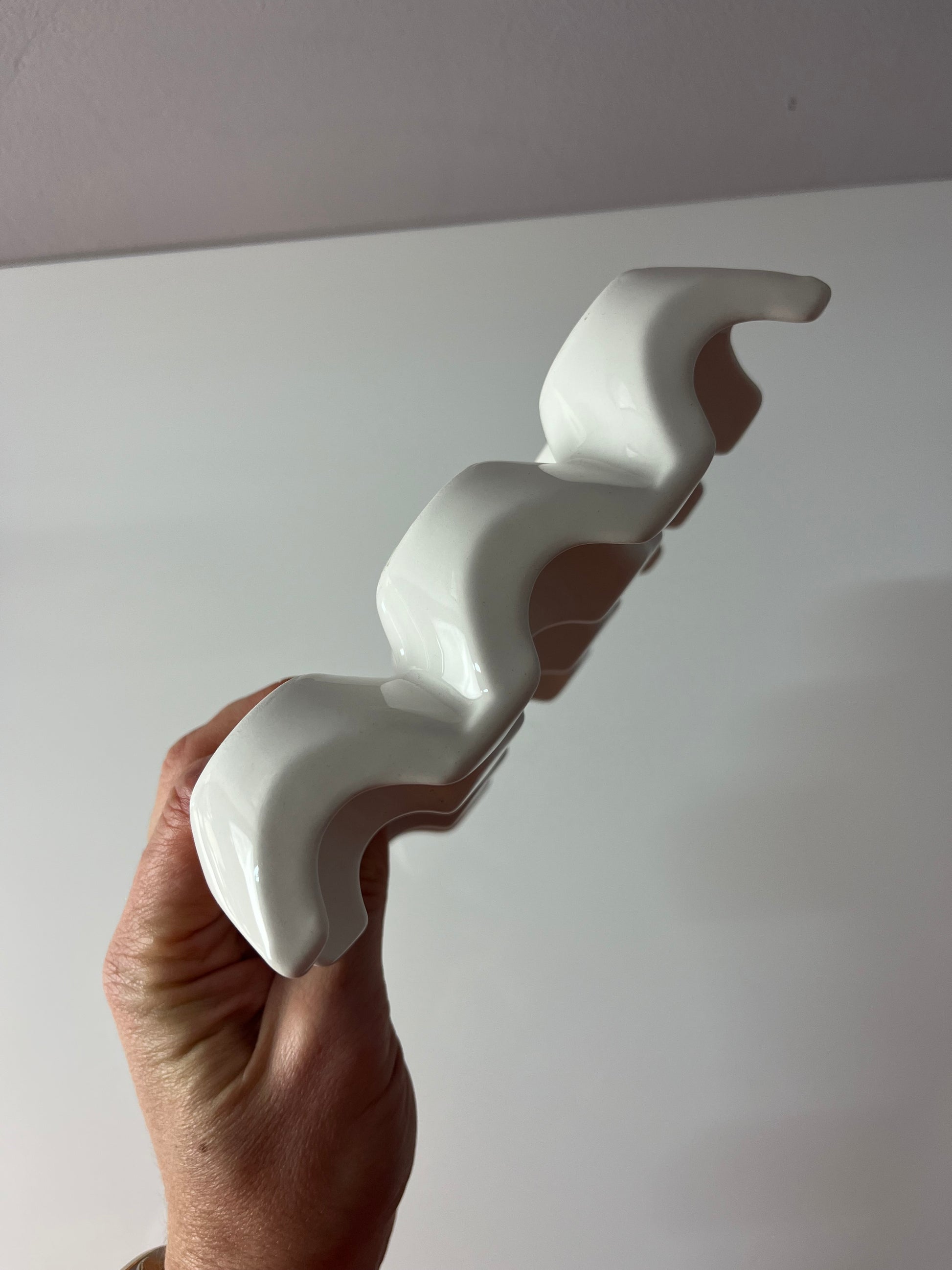 Eierwabe weiß Porzellan