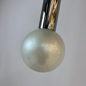Hängelampe Big Globe Perlmutt Chrom von Motoko Ishii für STAFF