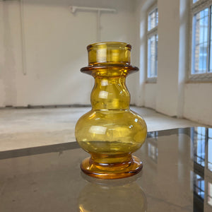 Hyazinthenvase gelb Glas