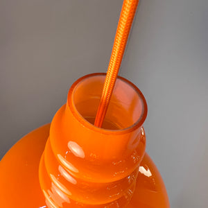 Hängelampe orange Glas von Peill & Putzler