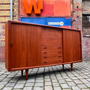 XXL Highboard Teak von H.P. Hansen aus Dänemark