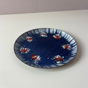 Schale blau rot Emaile