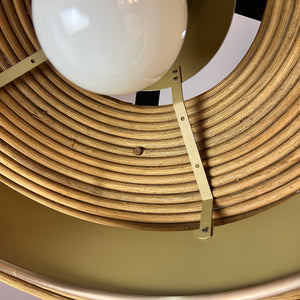 Hängelampe Rattan Kupfer von Doria Leuchten