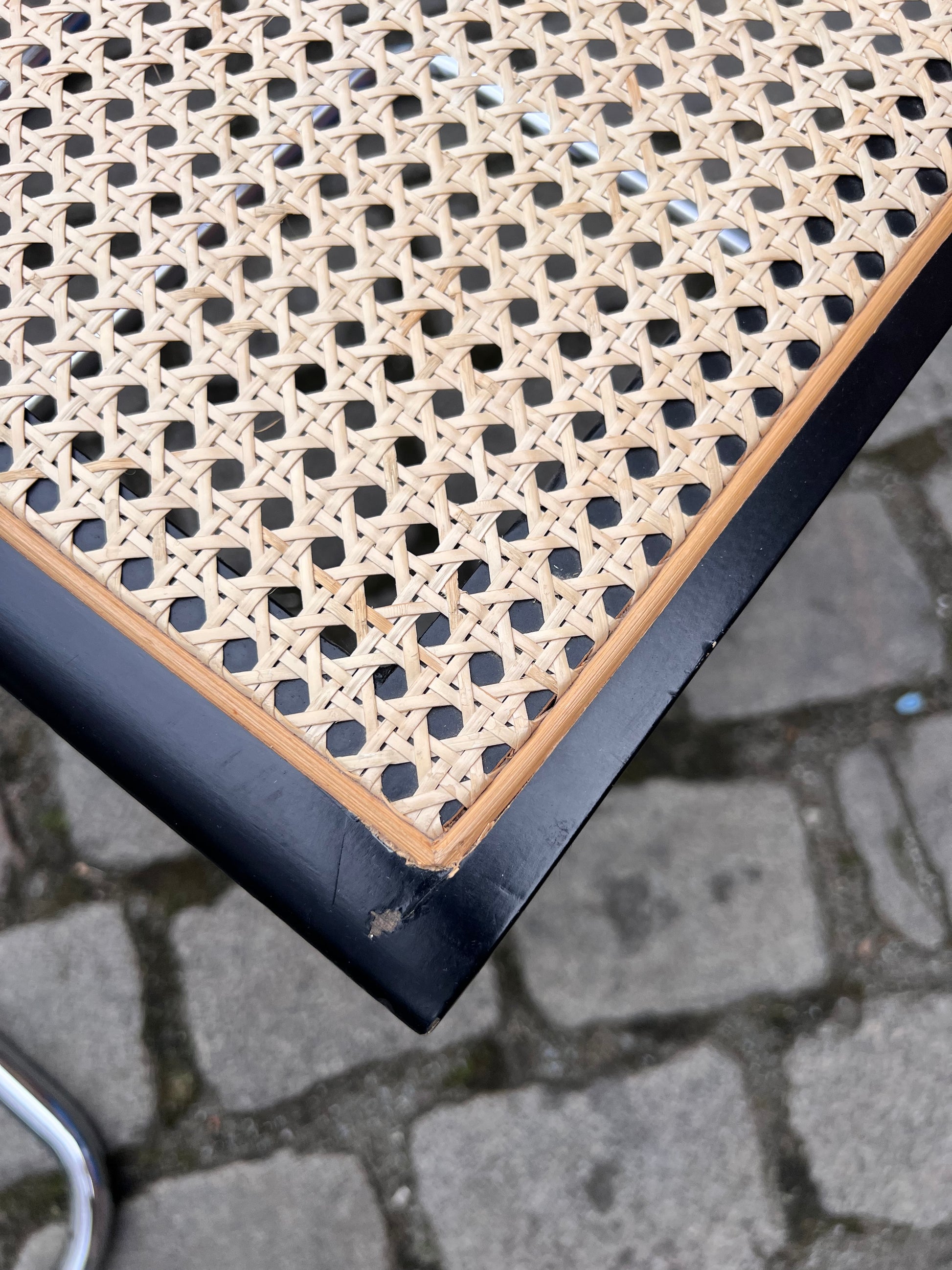 Set: 4x Freischwinger Wiener Geflecht