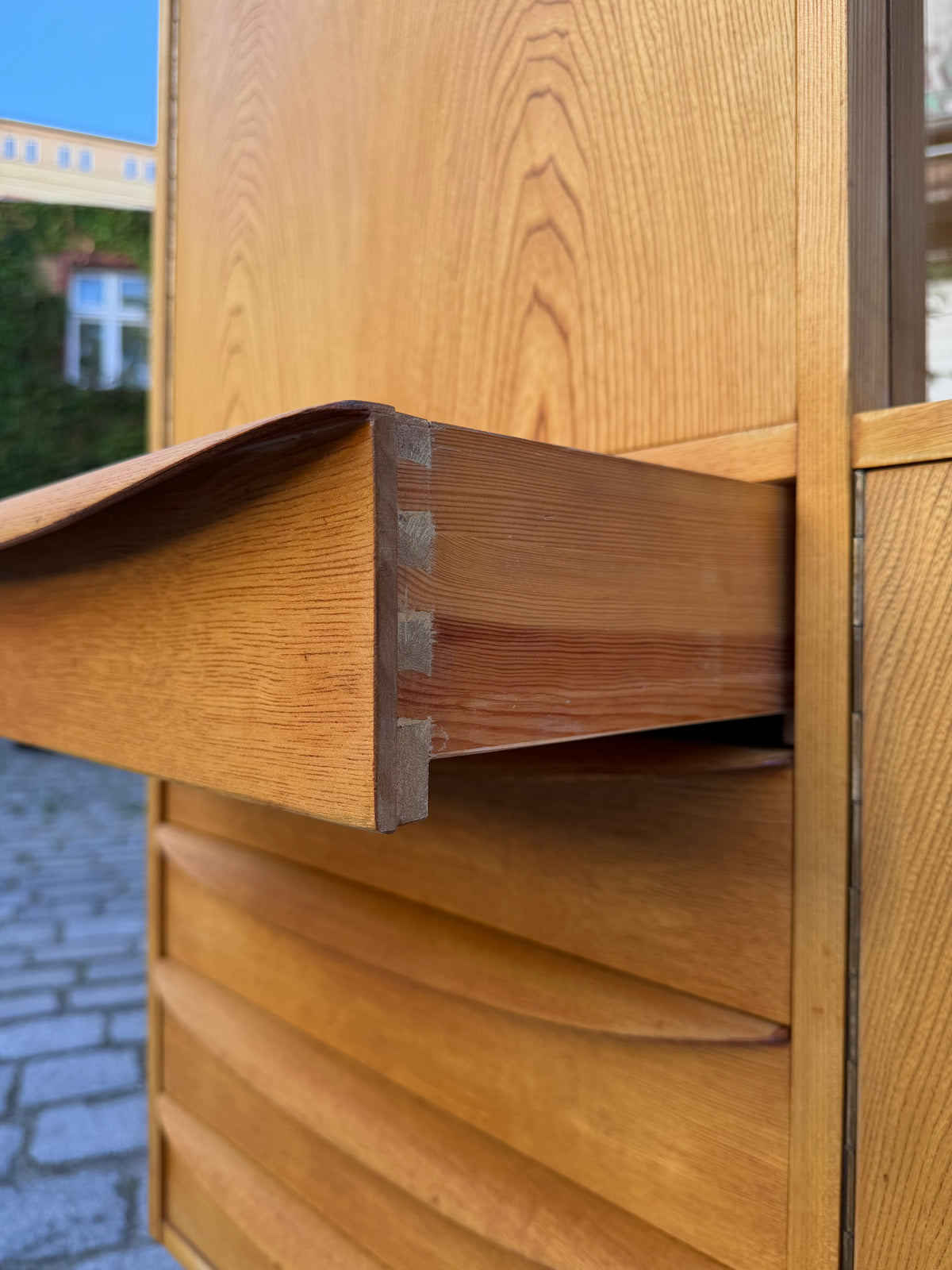 Highboard Typ 602/G Esche von Franz Ehrlich für Hellerau