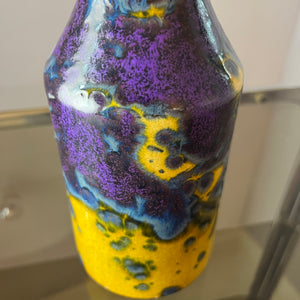 Vase gelb lila von Marei Keramik