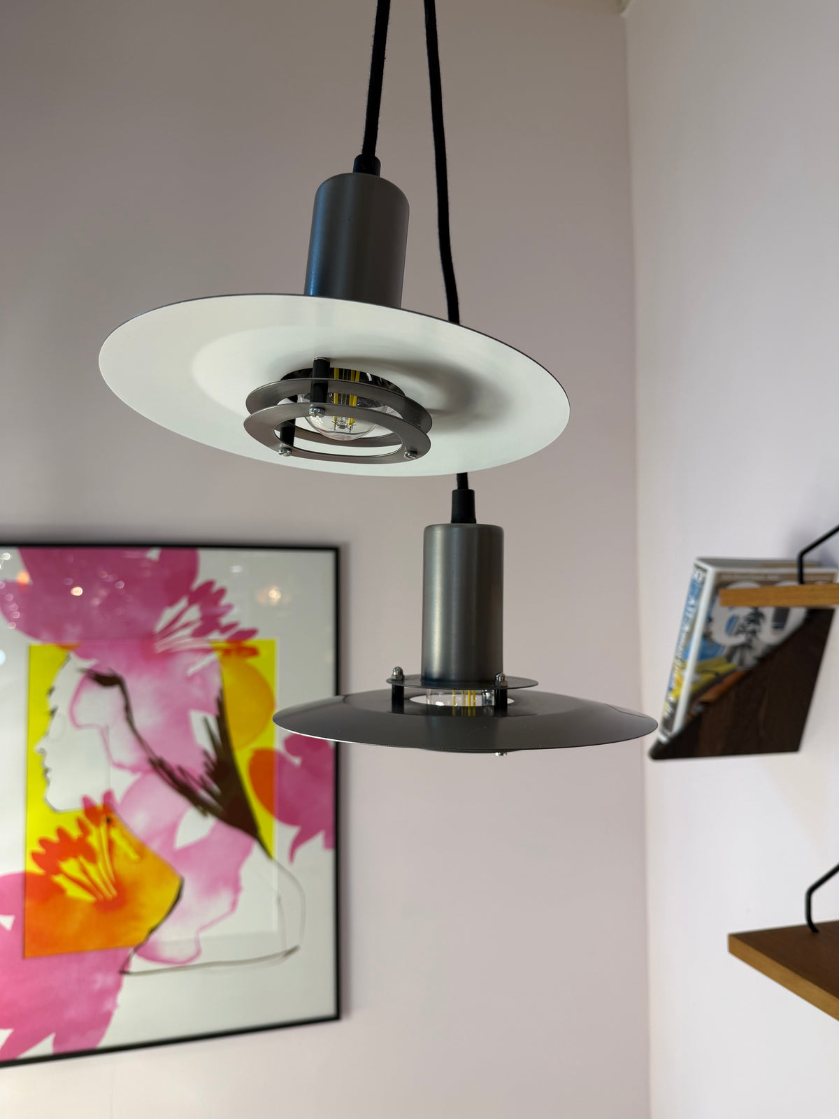 Lamellenlampe Serie Light Studio silber von Horn