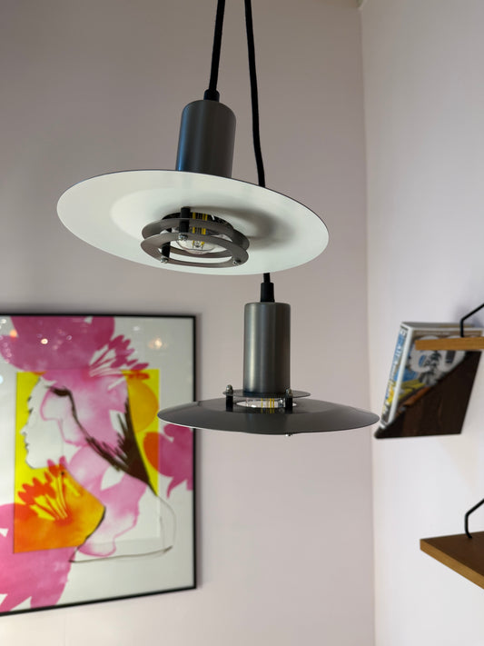 Lamellenlampe Serie Light Studio silber von Horn