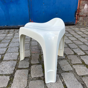 Stapelhocker Taboret weiß von Alexander Begge für Casala