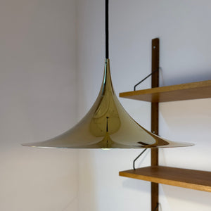 Trompetenlampe gold spiegelnd von Claus Bonderup & Torsten Thorup für Fog & Mørup