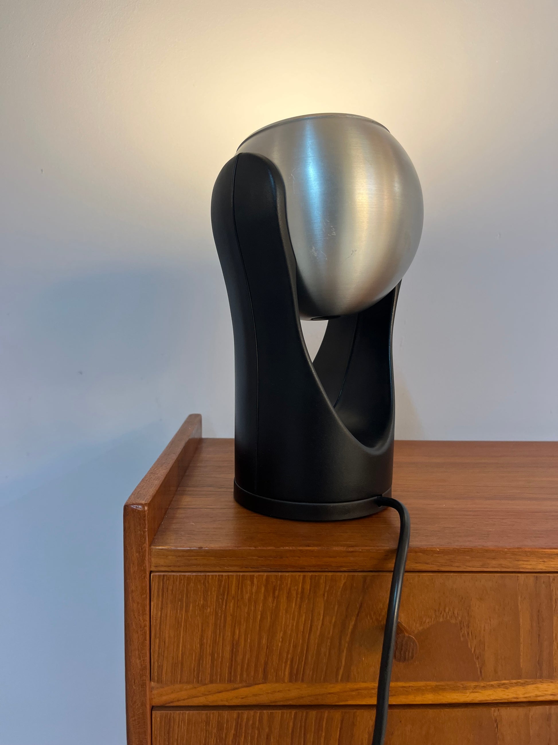 Touch-Lampe Sensorette schwarz Alu von Insta 70er