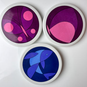 Set: 3x Sammelteller / Wandteller von Ib Antoni für Bing & Grøndahl