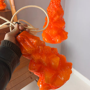 Hängelampe „Alaska“ klein orange von Peill & Putzler