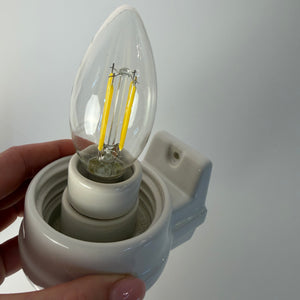 Set: 2x Wandlampe Modell 6080 weiß von Sigvard Bernadotte für Ifö