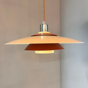 Lamellenlampe neu lackiert peach