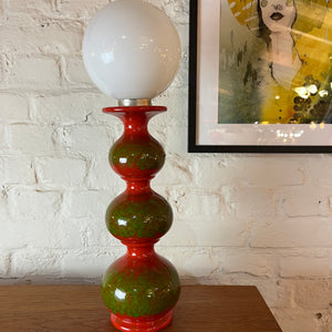 Tischlampe rot grün Bubble Keramik von Kaiser Leuchten
