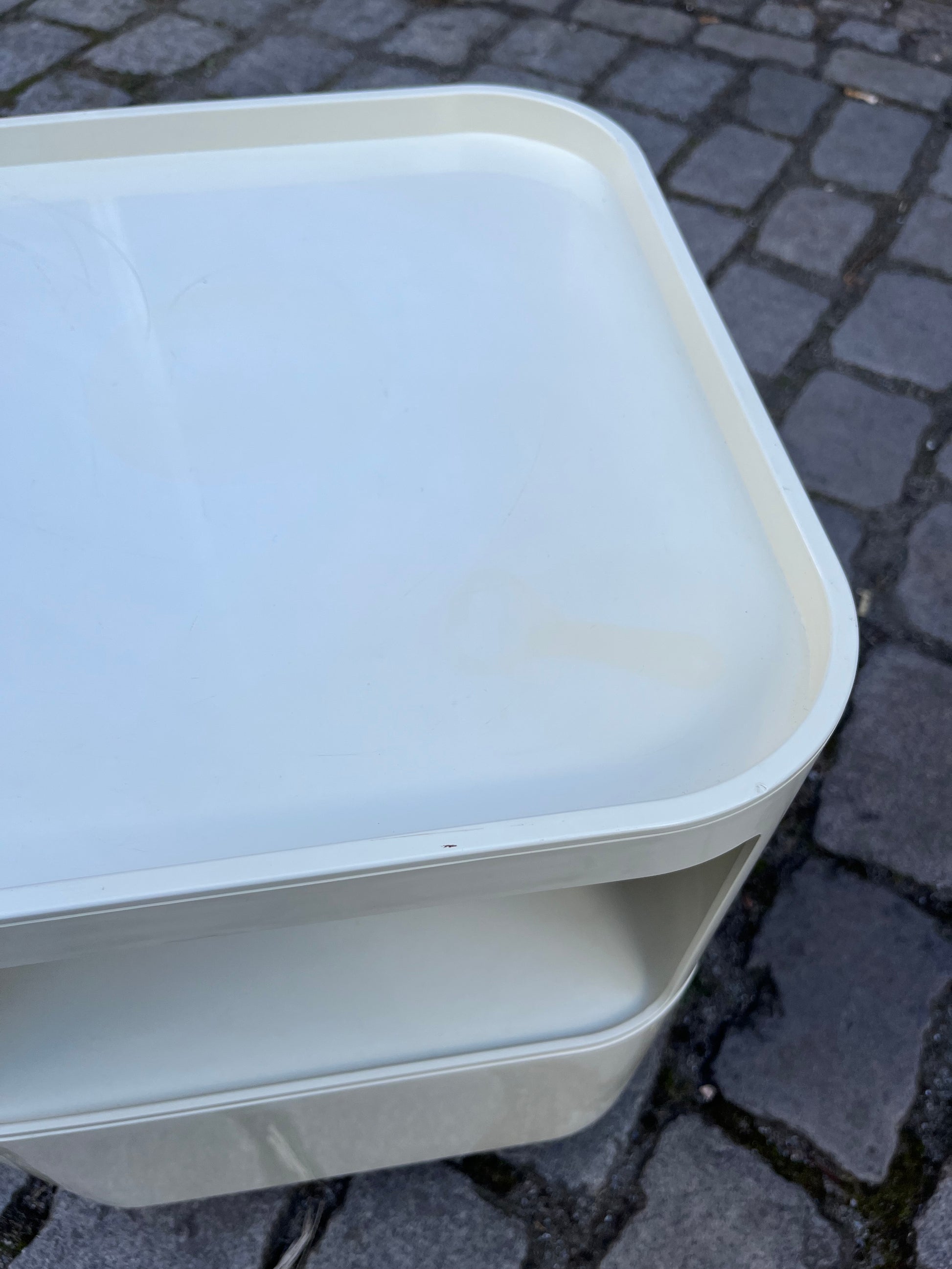 Beistelltisch Componibili weiß von Anna Castell Ferrieri für Kartell