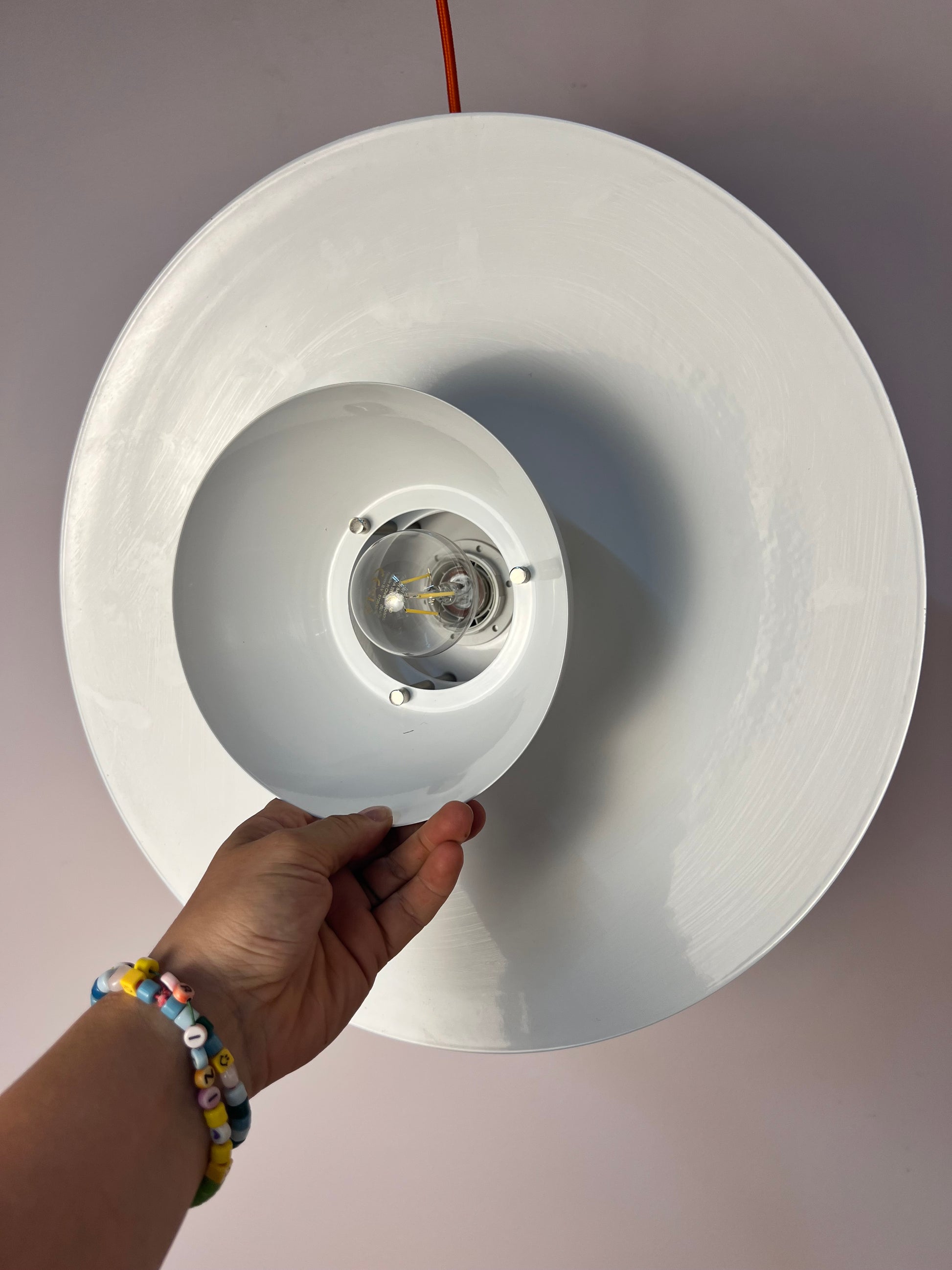 Lamellenlampe weiß aus Dänemark