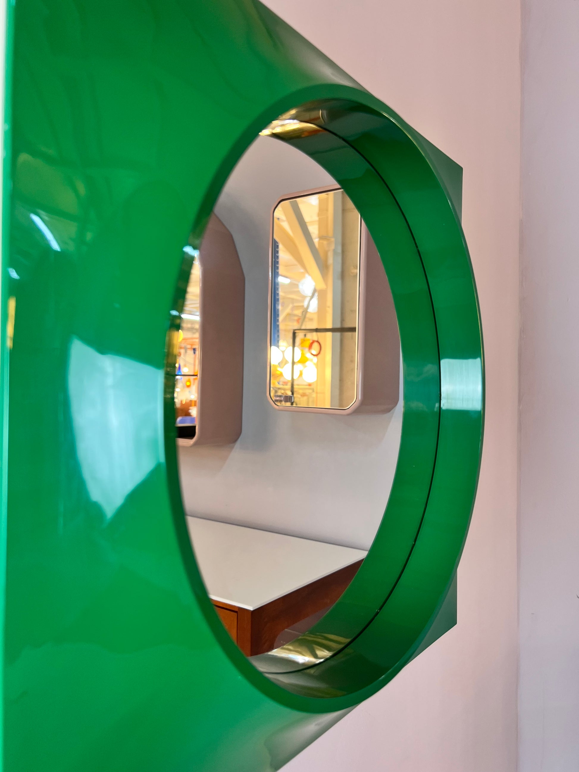 Spiegelschrank Quadrat grün von Hammarplast