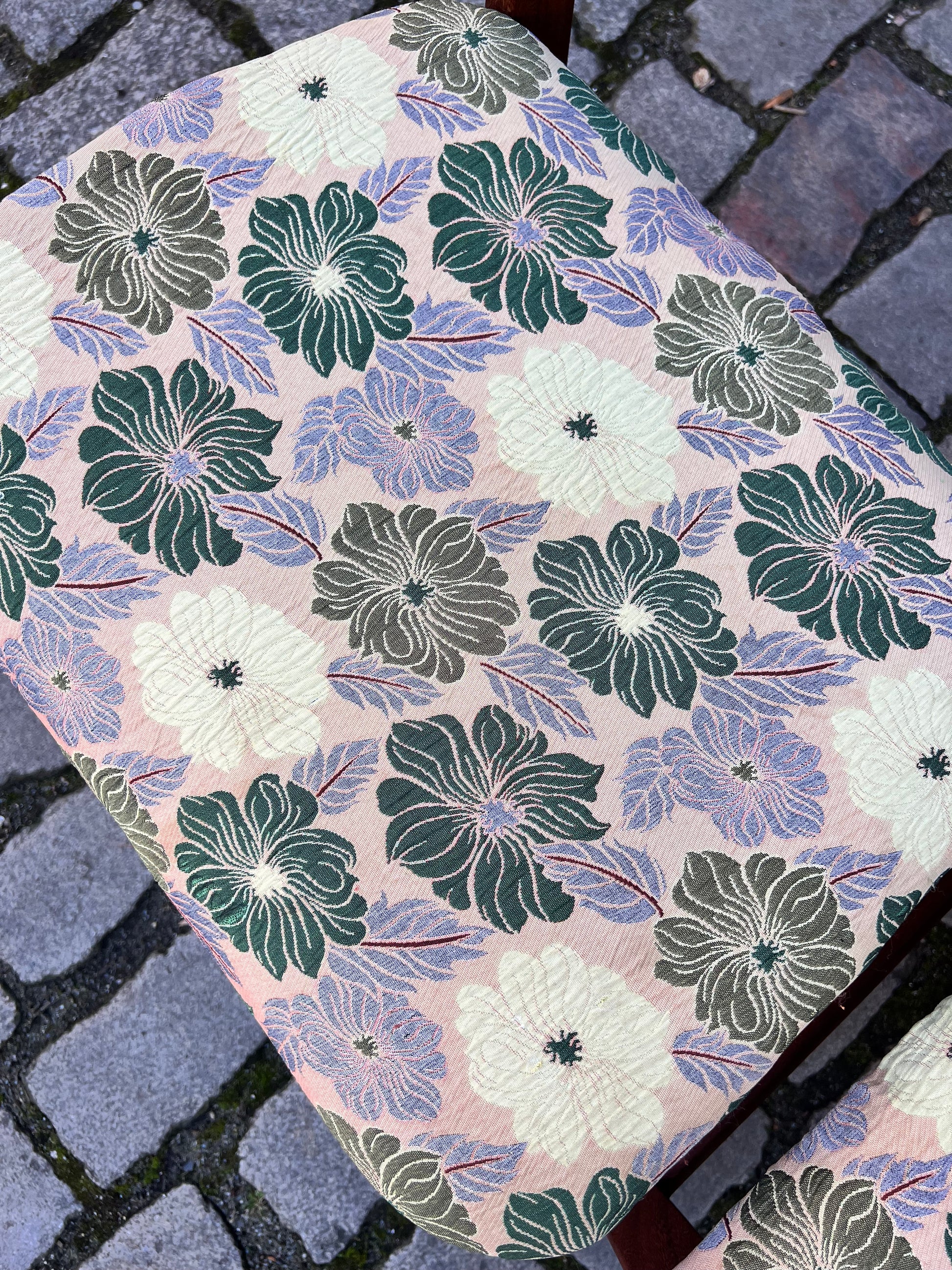 Set: 2x Esszimmerstuhl floral Teak von Farstrup