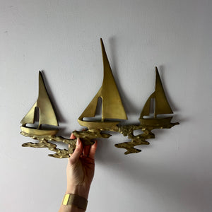 Wanddeko Schiffe Messing aus Dänemark