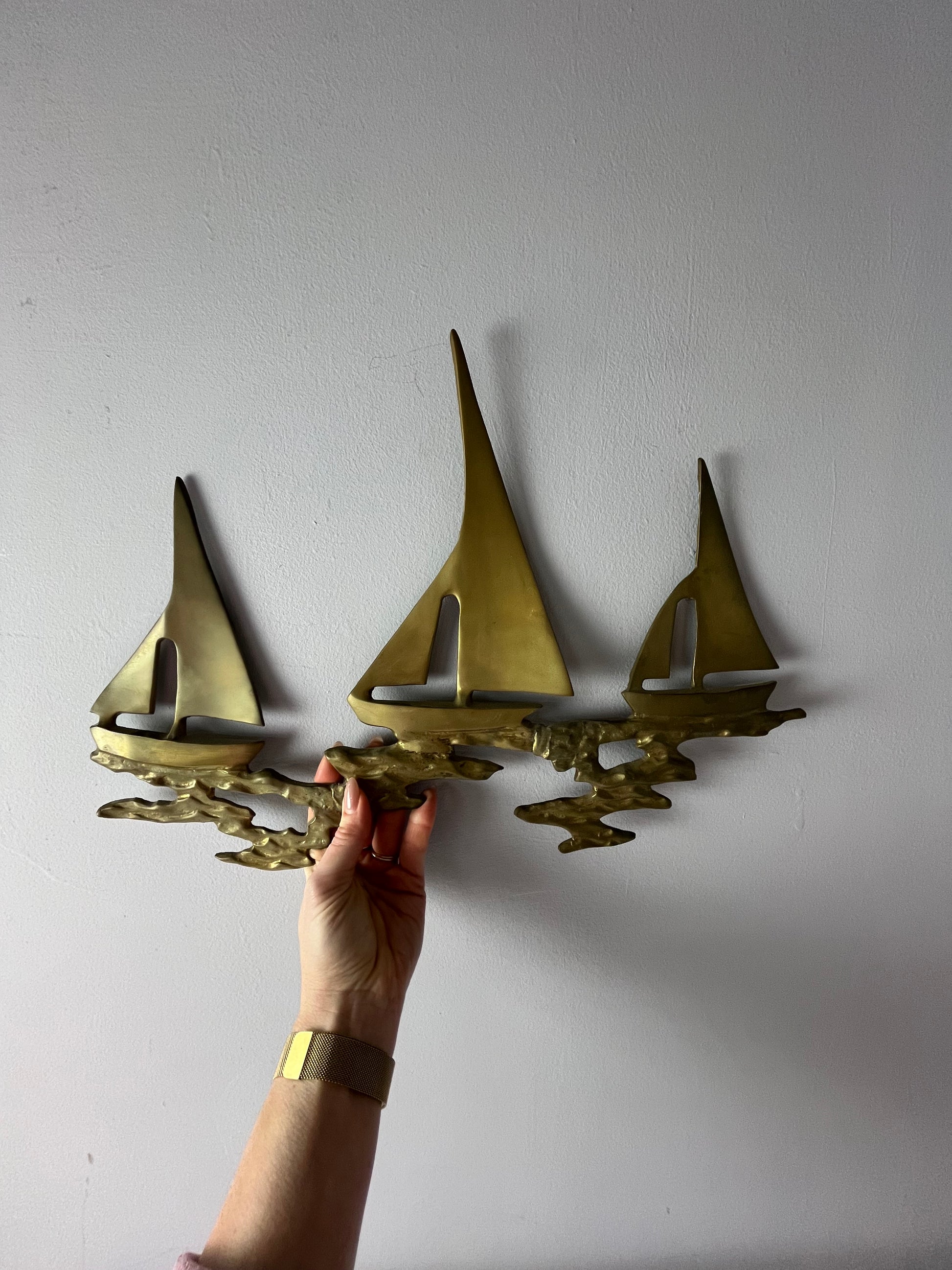 Wanddeko Schiffe Messing aus Dänemark