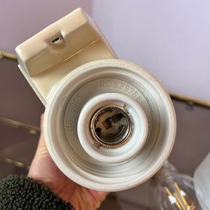 Wandlampe Modell 6065 cremeweiß von Sigvard Bernadotte für Ifö