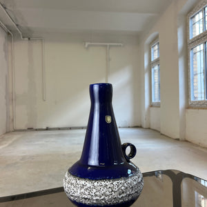 Vase 408-30 Fat Lava Königsblau von Fohr Keramik