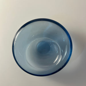 Schale hellblau Glas von Per Lütken von Holmegaard