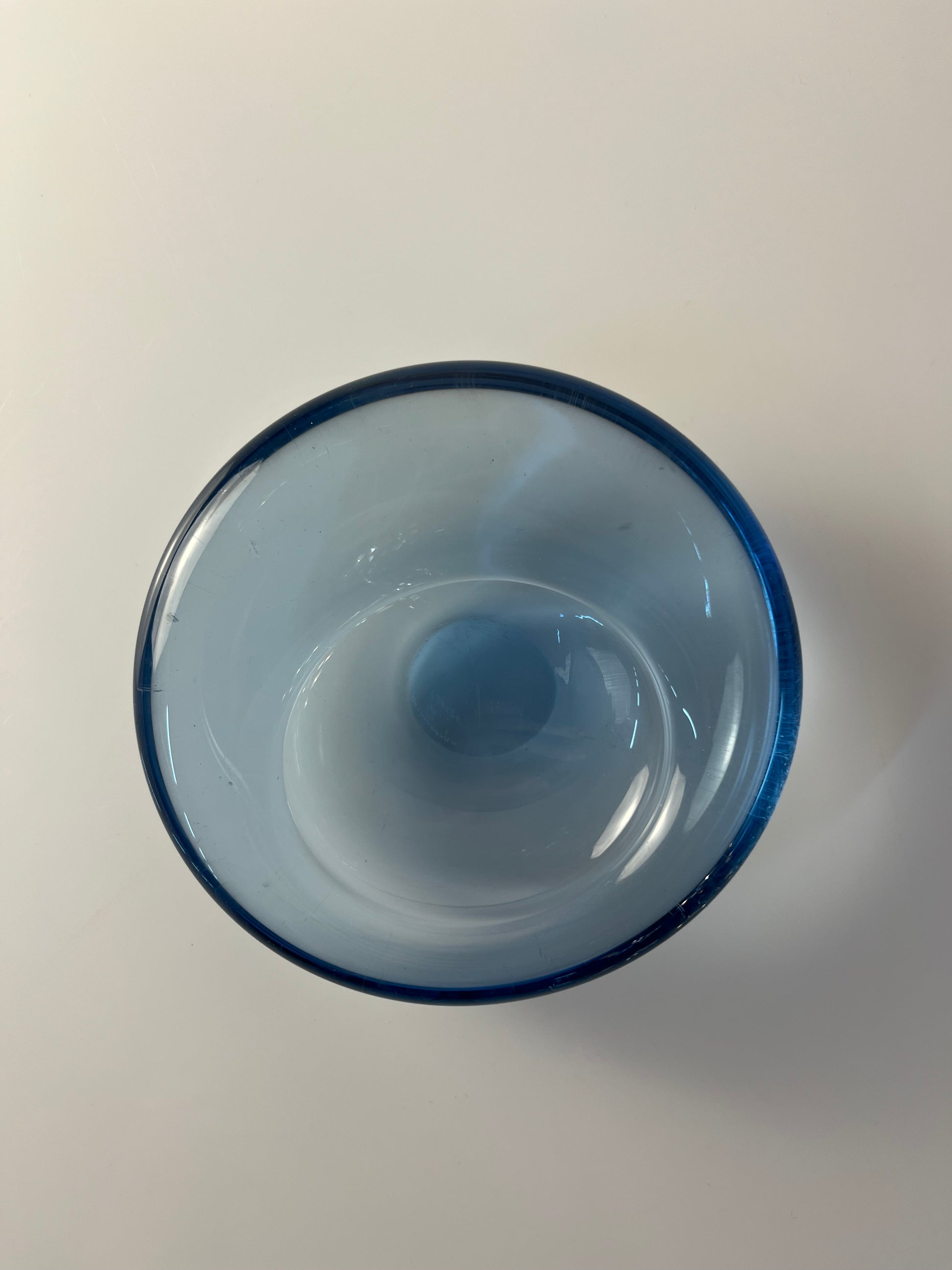 Schale hellblau Glas von Per Lütken von Holmegaard