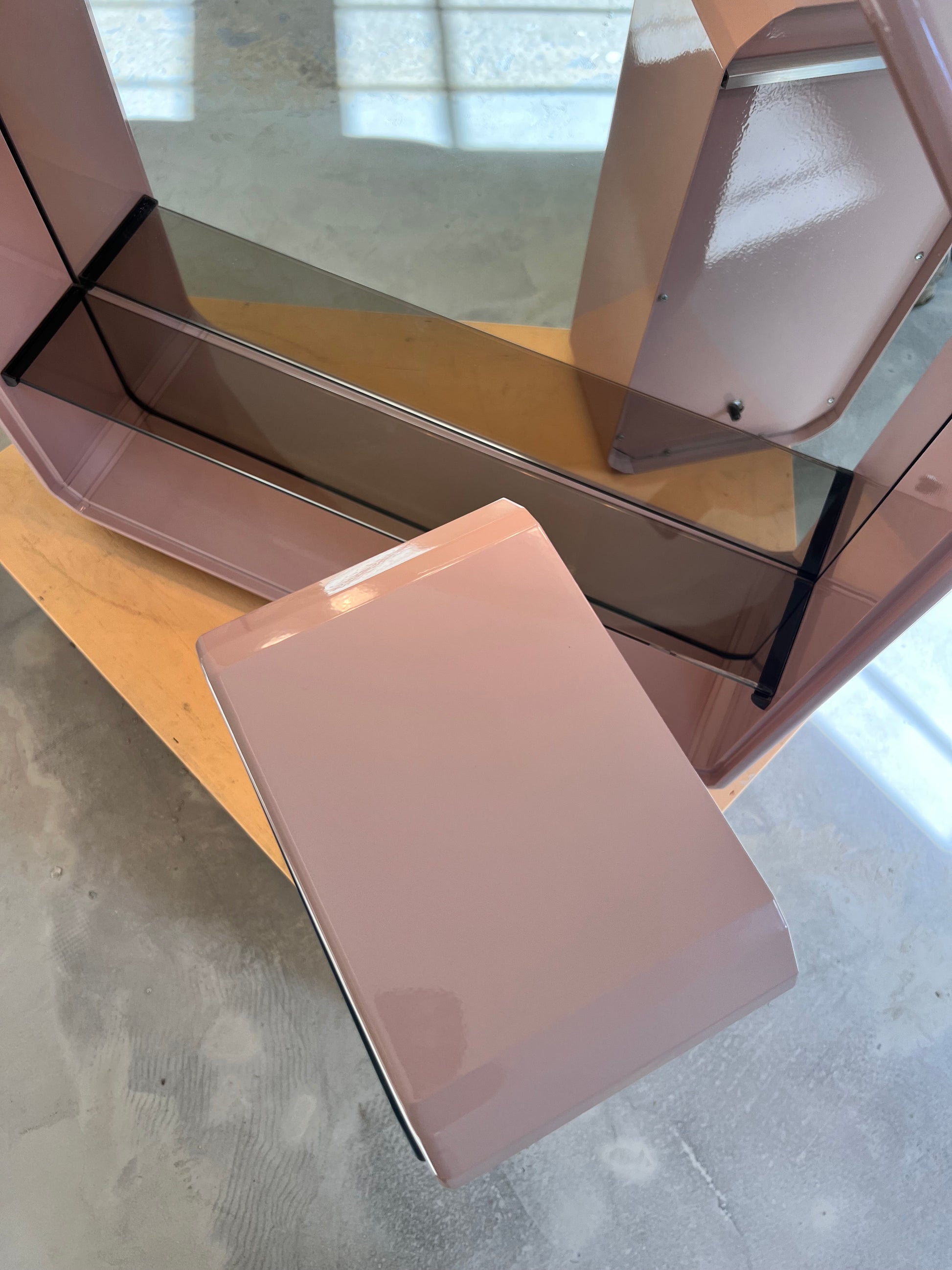 Set: Spiegelschrank rosa von Duscholux