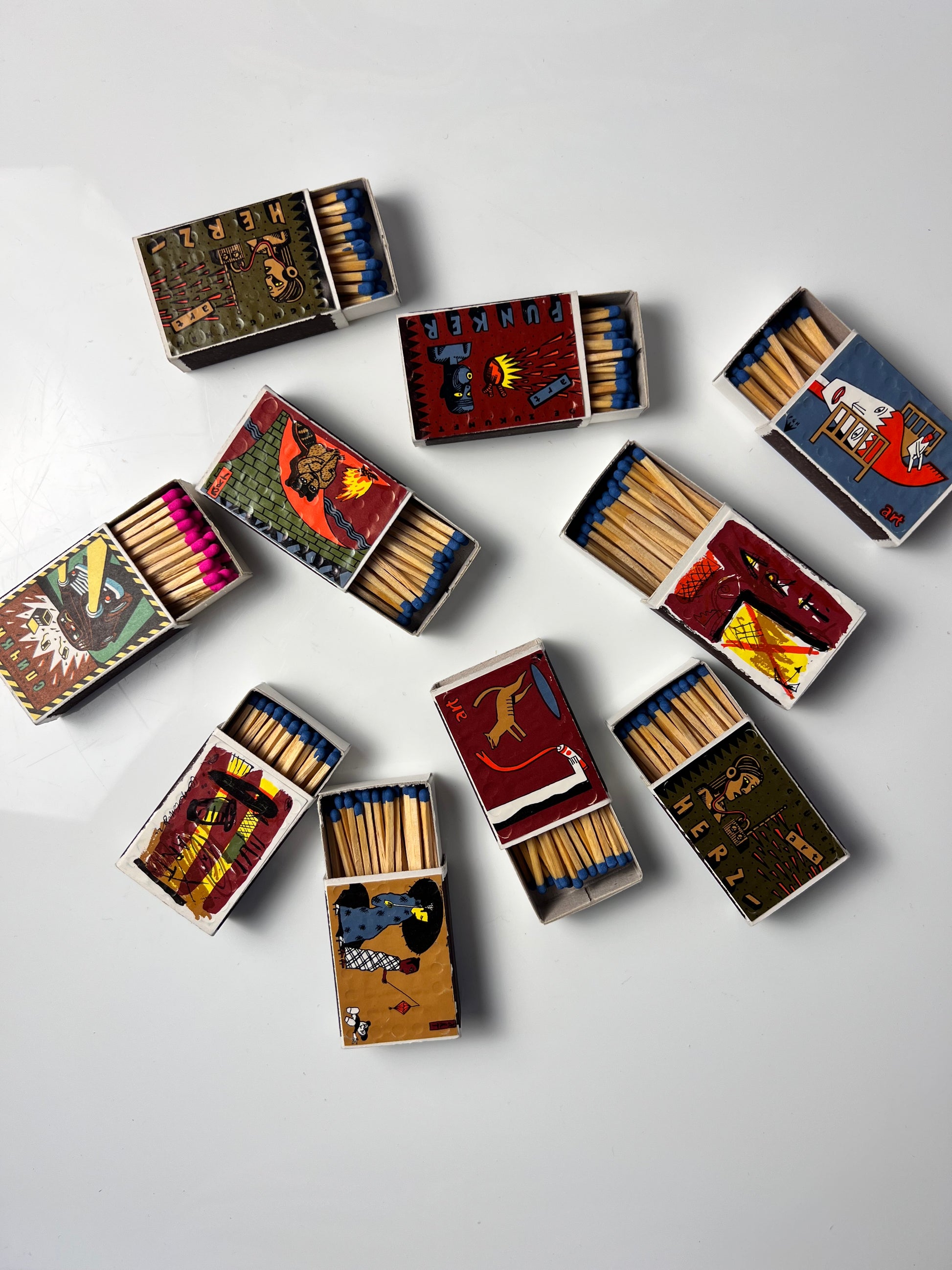 Set: Vintage Streichhölzer Art Collection