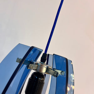 Hängelampe blau Glas von Veca aus Italien