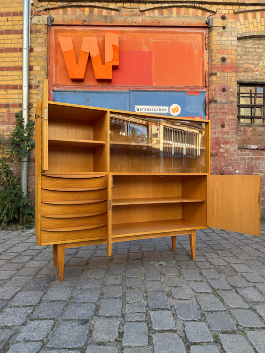 Highboard Typ 602/G Esche von Franz Ehrlich für Hellerau