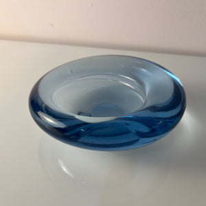 Schale hellblau Glas von Per Lütken von Holmegaard