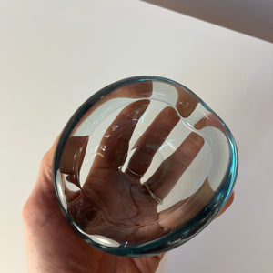 Aschenbecher hellblau Glas von Per Lütken von Holmegaard