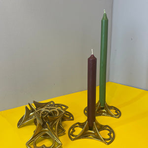 Kerzenständer Messing mit Herzen