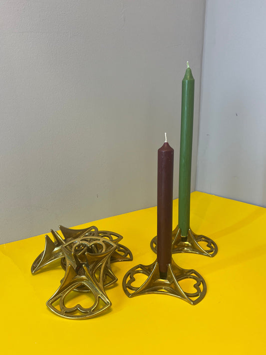 Kerzenständer Messing mit Herzen