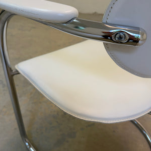 Freischwinger weiß Chrom von Effezeta