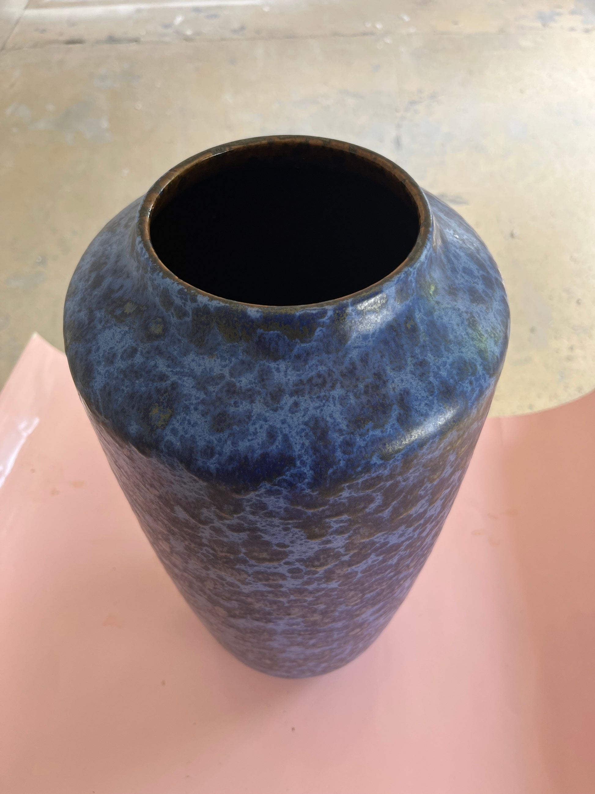 Bodenvase 517-45 dunkelblau von Scheurich West Germany