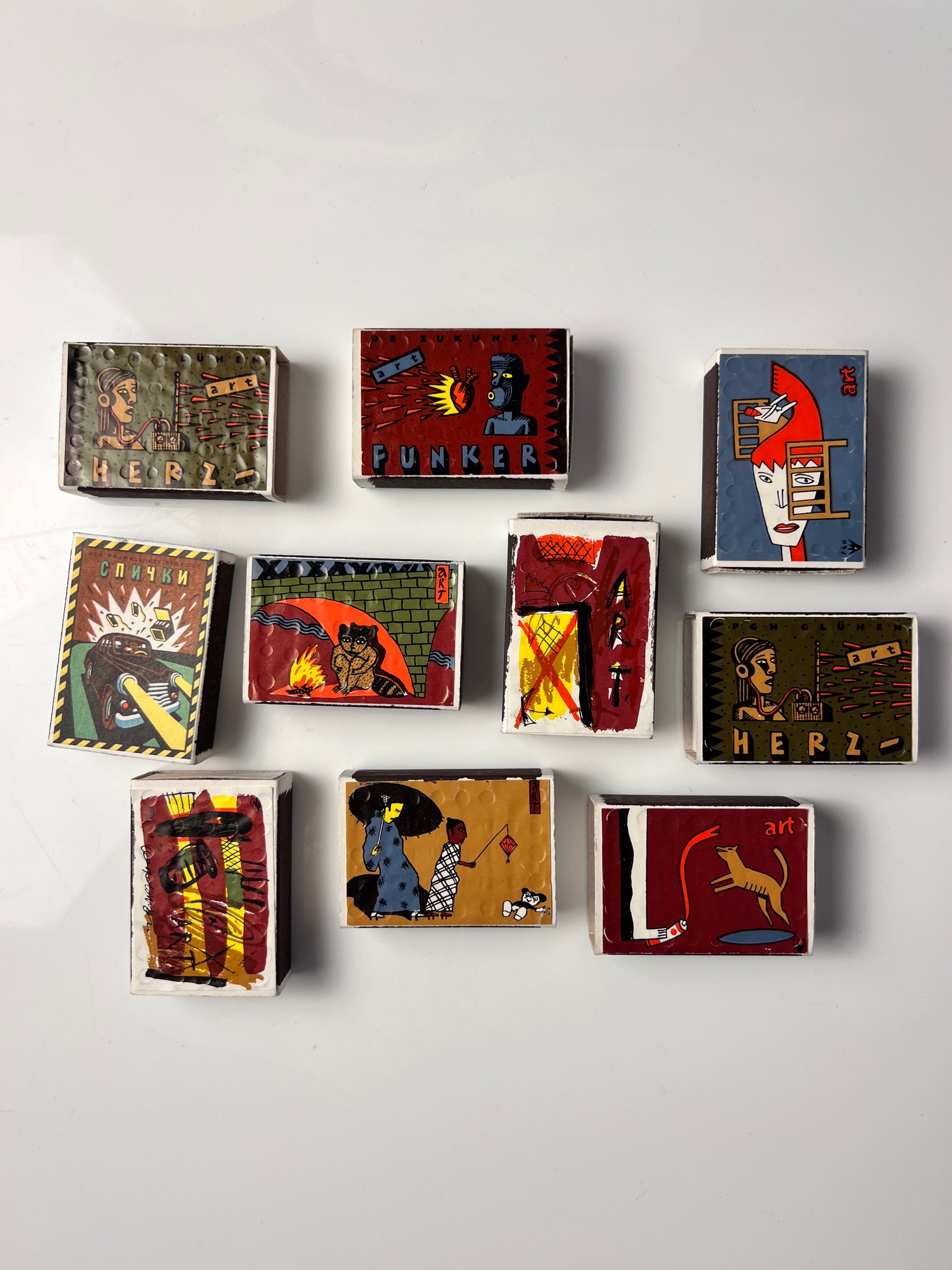Set: Vintage Streichhölzer Art Collection