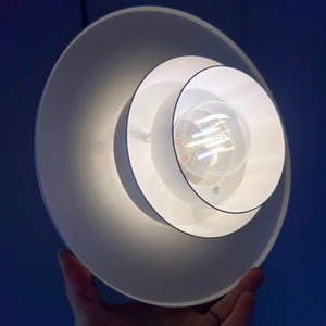 Lamellenlampe weiß