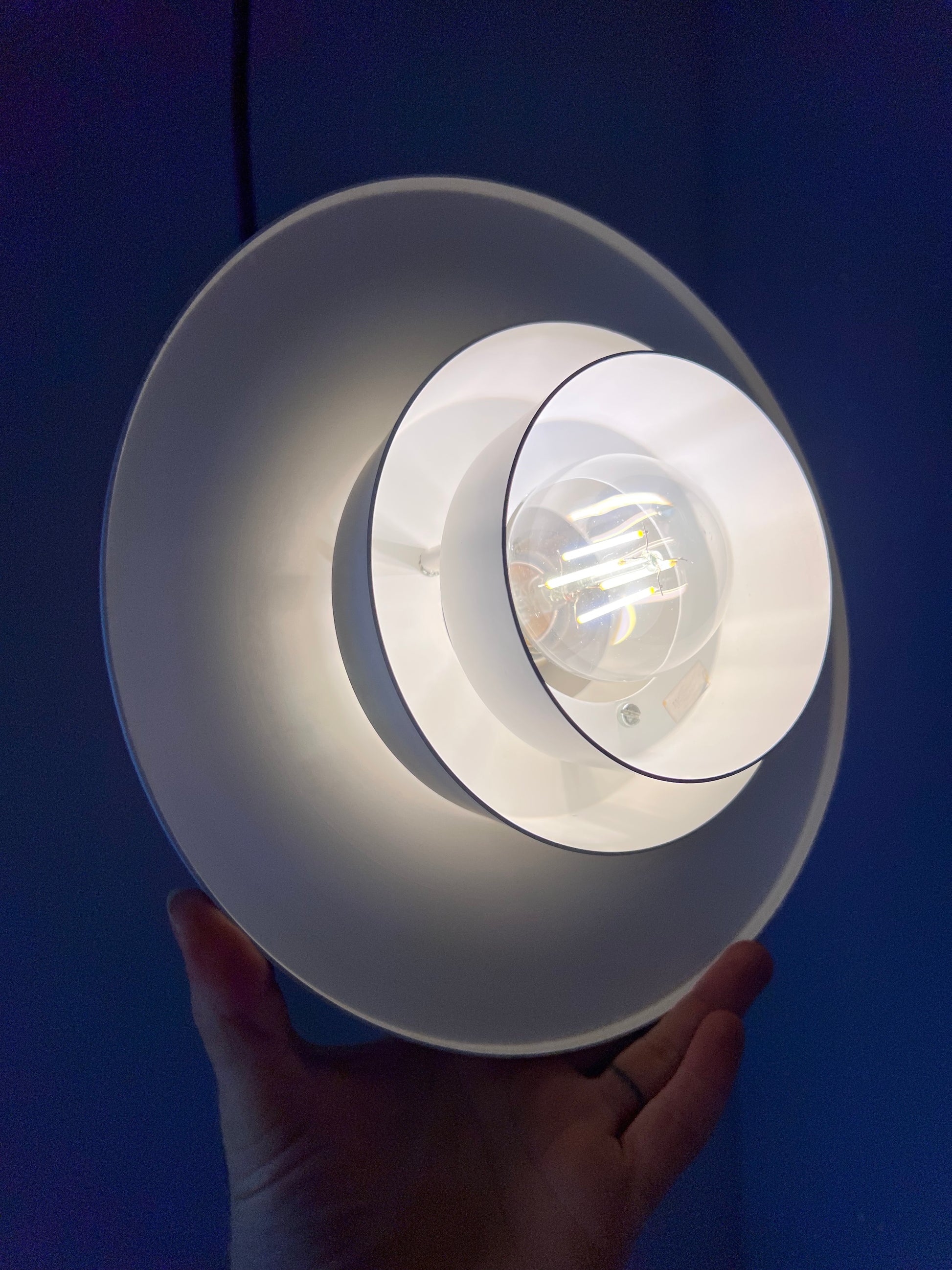 Lamellenlampe weiß