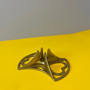 Kerzenständer Messing mit Herzen