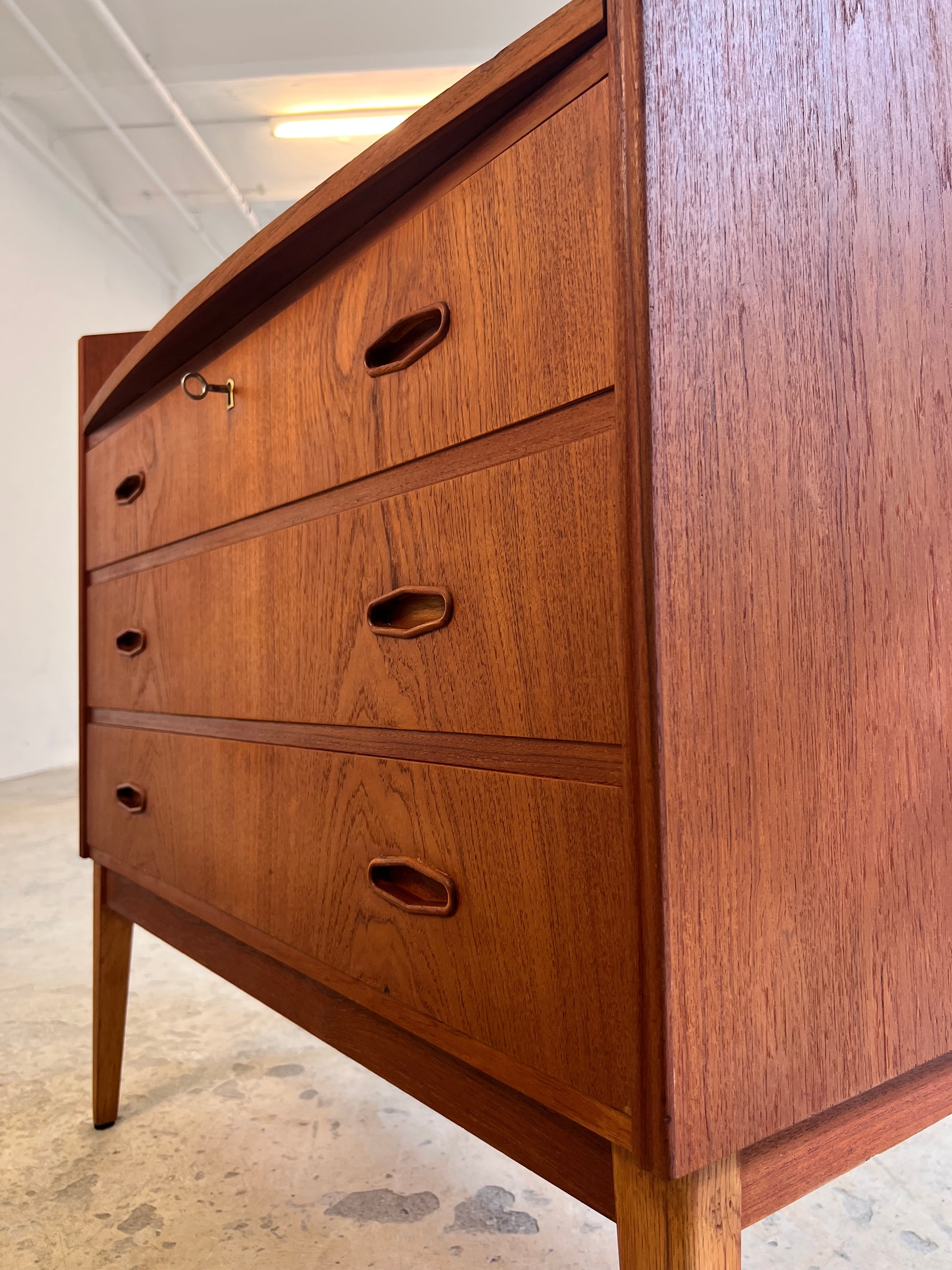 Sekretär Teak aus Dänemark