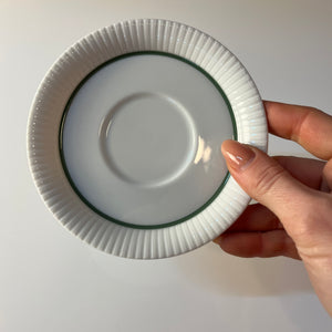 Set: 6x Kaffeetasse mit Untertasse Modulation Secunda grün von Tapio Wirkkala für Rosenthal