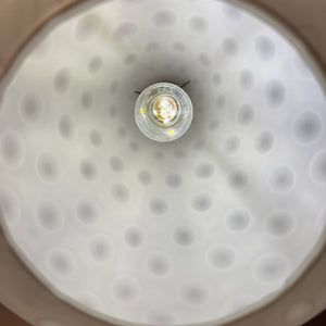 Hängelampe Modell Como Milchglas von Aloys Gangkofner für Peill & Putzler