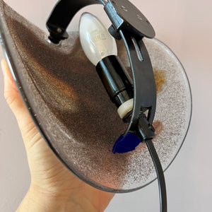 Wandlampe rotbraun Glas von Per Lütken für Holmegaard