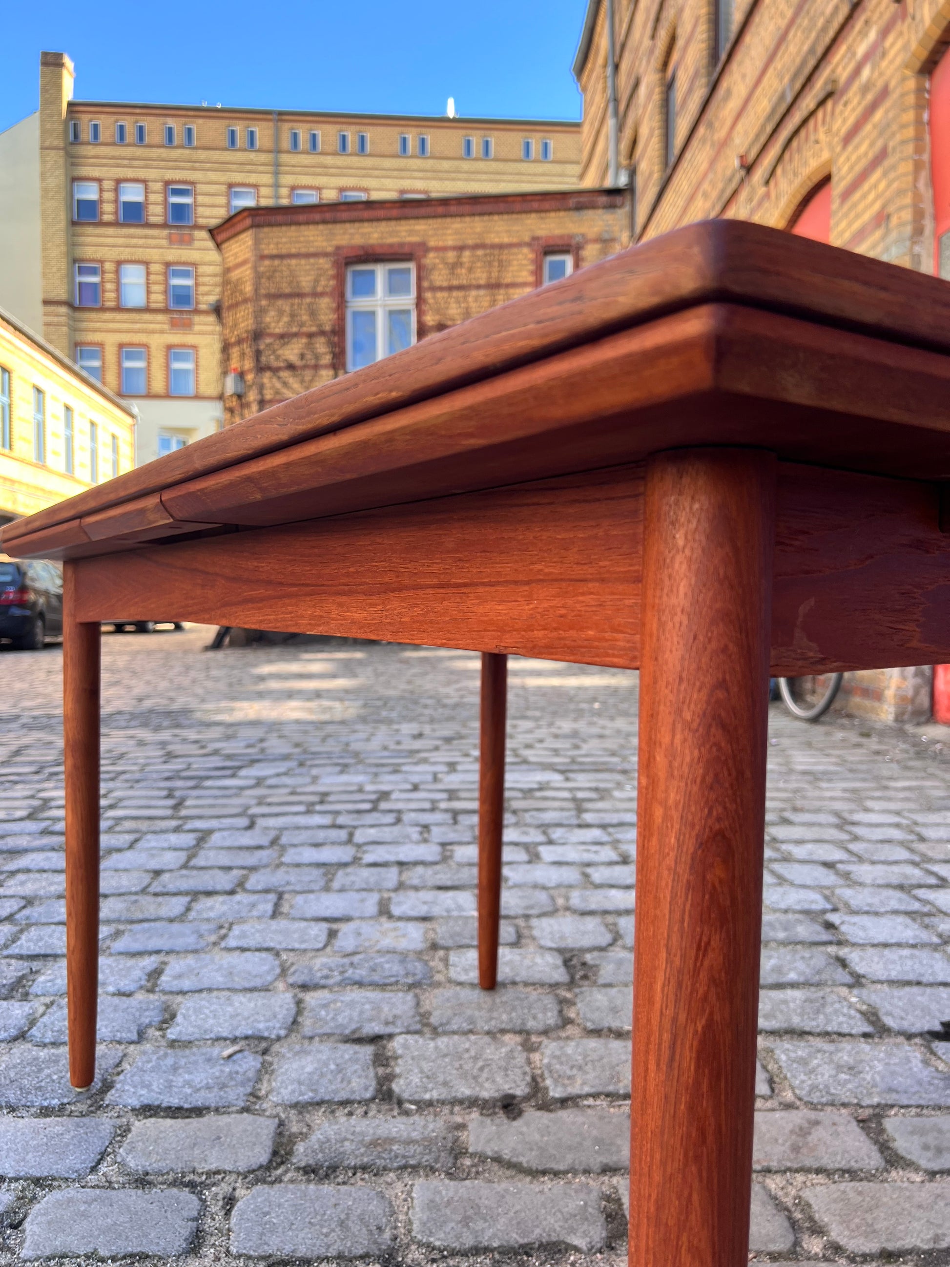 Ausziehbarer Esstisch Teak aus Dänemark