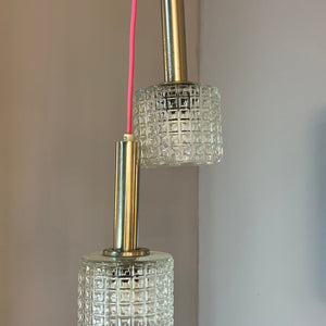 Hängelampe Glas Chrom